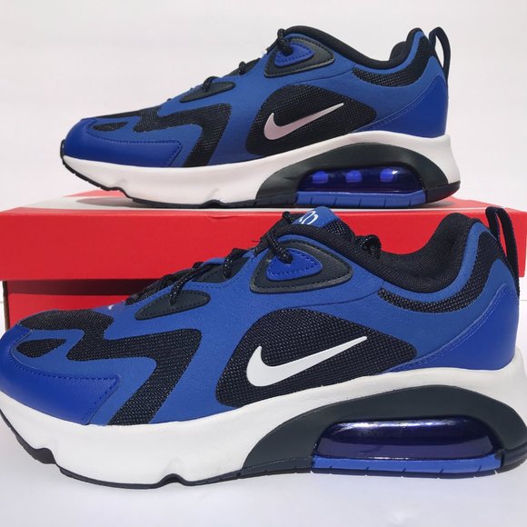 MEN AIR MAX 200 RACER BLUE/WHITE OBSIDIAN - Picture 3 of 12